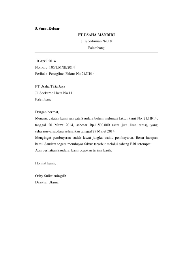 7. Contoh Surat Masuk Pdf