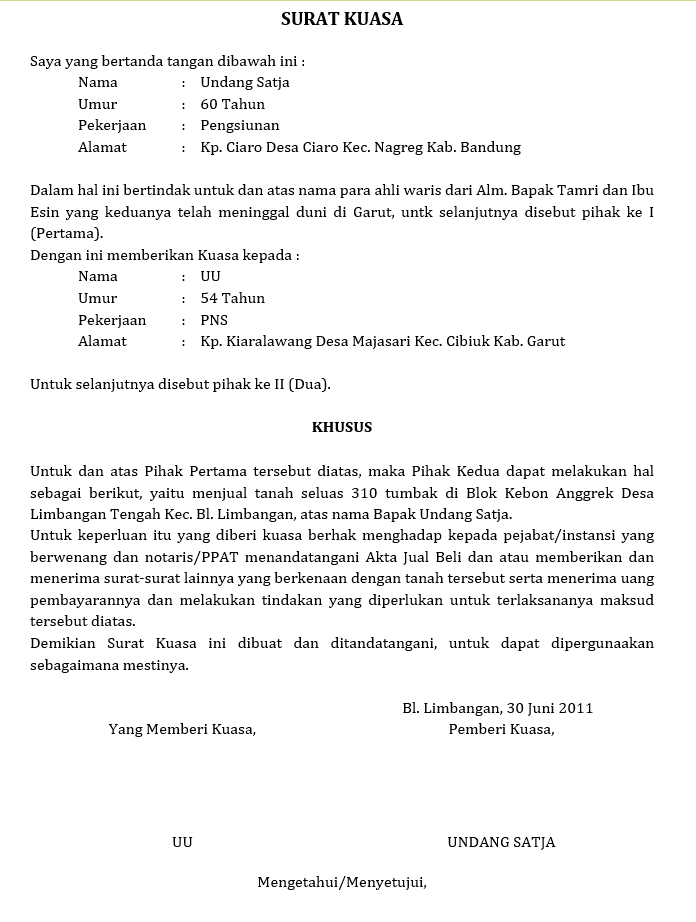 6. Surat Kuasa Untuk Pengambilan Ijazah Sertifikat Pelaut