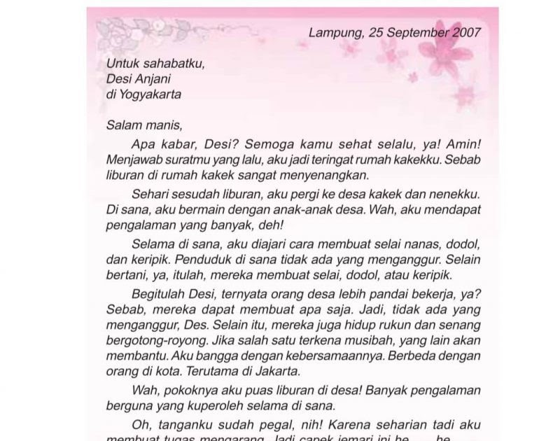 Contoh Surat Untuk Hari Guru