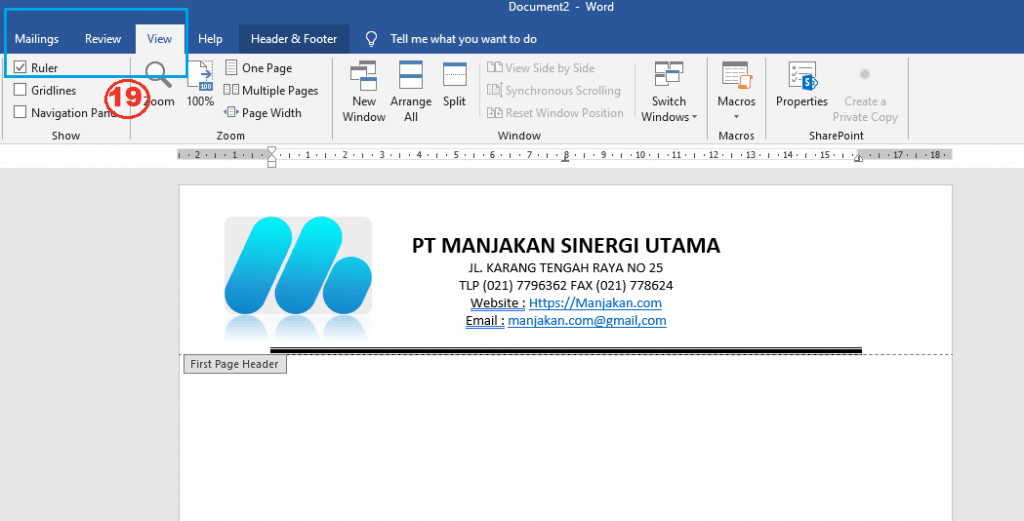 Tutorial Cara Membuat KOP Surat di Microsoft Word terbaru