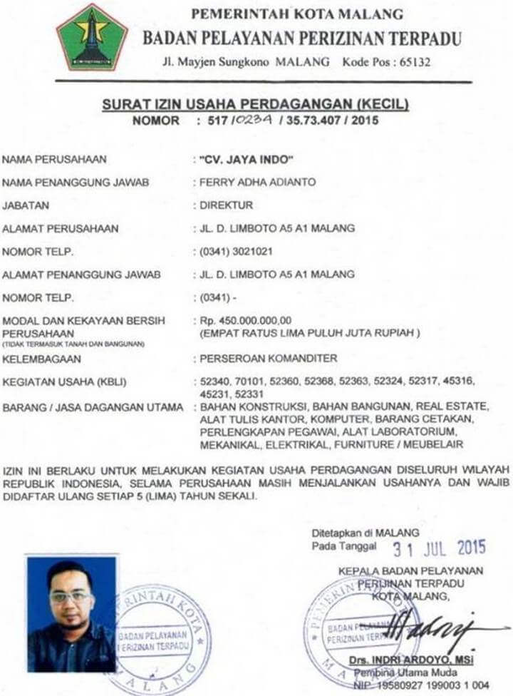 Surat Izin Usaha