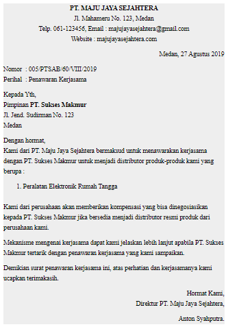 Surat Resmi Perusahaan