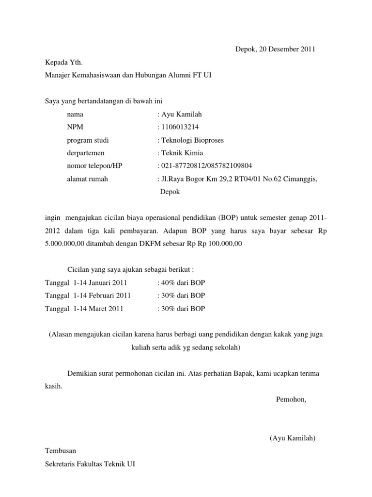 14. Contoh Surat Permintaan Pembayaran