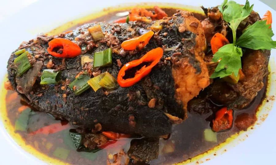 12. Ikan Gabus Bumbu Pucung