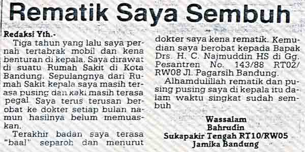 16. Contoh Surat Pembaca Tentang Lingkungan Rumah Sakit