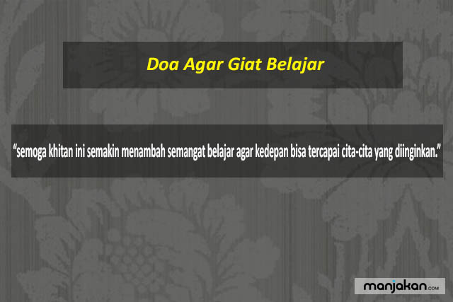 Doa Agar Giat Belajar