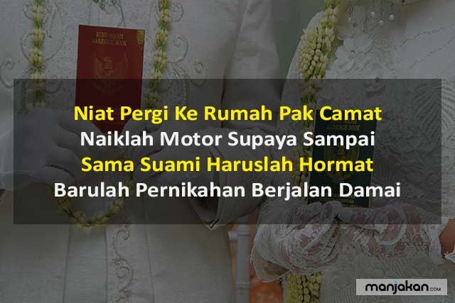 Pantun Pernikahan Nasihat