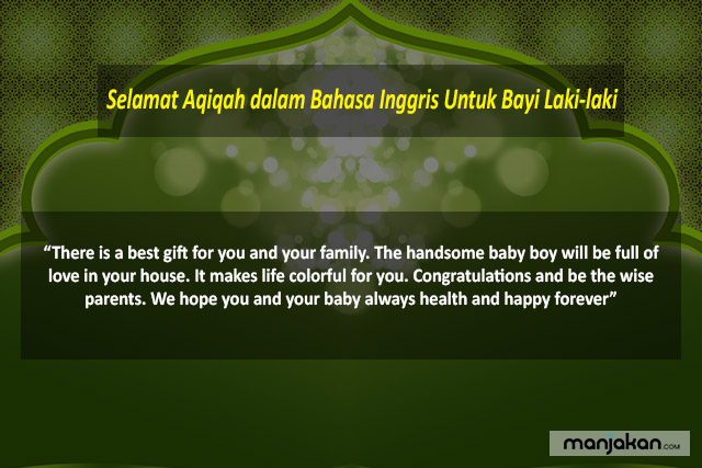 Selamat Aqiqah Dalam Bahasa Inggris Untuk Bayi Laki Laki