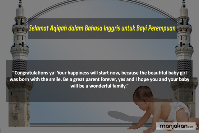 Selamat Aqiqah Dalam Bahasa Inggris Untuk Bayi Perempuan