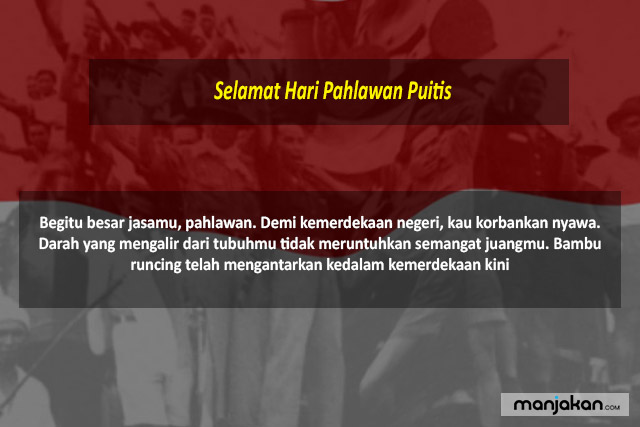 Selamat Hari Pahlawan Puitis