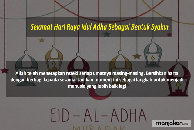 Selamat Hari Raya Idul Adha Sebagai Bentuk Syukur