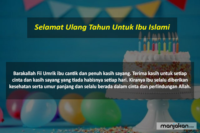 Ulang Tahun Untuk Ibu Islami