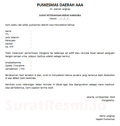 Contoh Surat Cuti Sakit