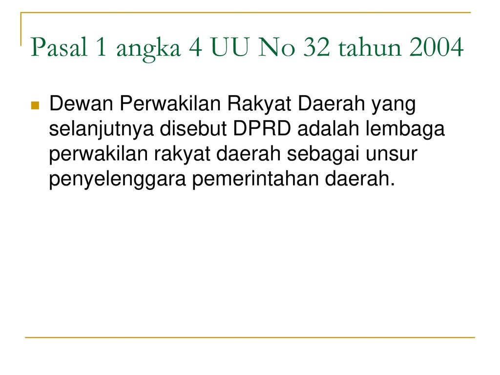 Sekilas Mengenai DPRD