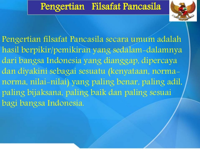 Pengertian Filsafat Dalam Pancasila