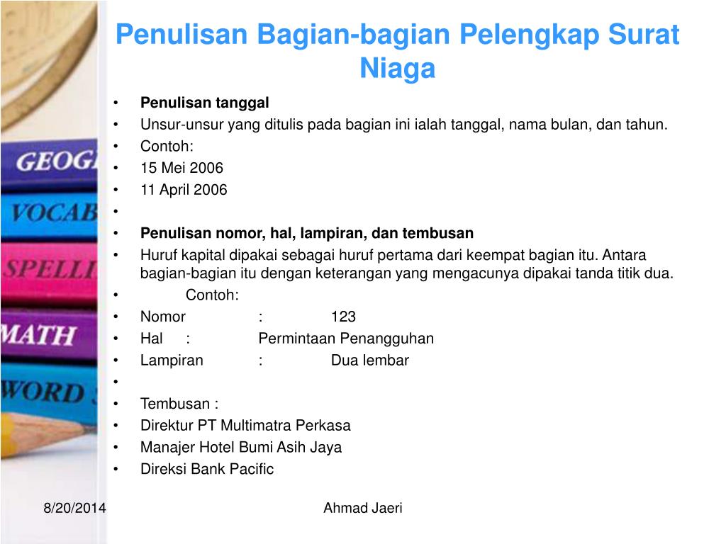 Bagian Bagian Surat Niaga