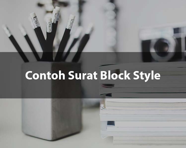 Contoh Surat Block Style