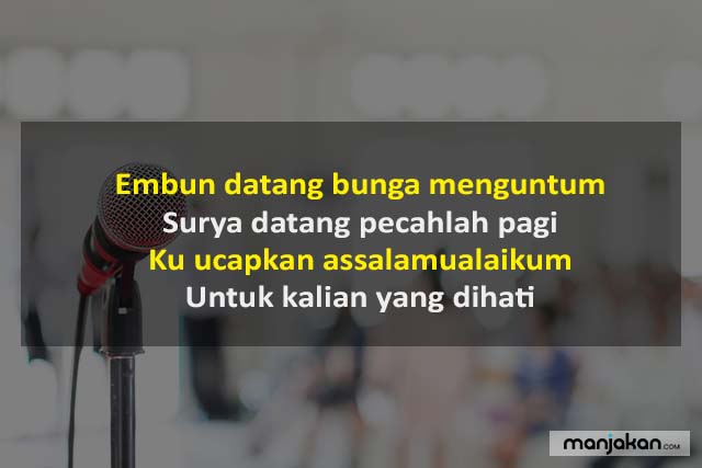 30 Contoh Pantun Pembuka Salam Sambutan Acara Lebih Menarik