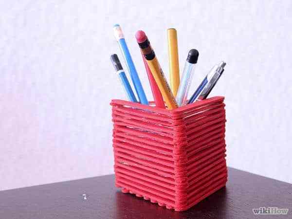 Cara Membuat Kotak Pensil Dari Stik Es Krim