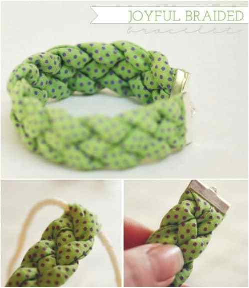 Gelang Kepang Dari Kain Flanel